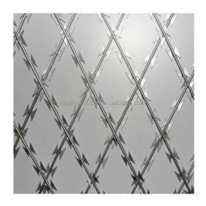 Sale Galvanized Razor Barbed Wire with Wire Diameter 1.6-3.2mm and Single Razor