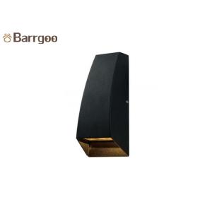 Matt Black Contemporary Double LED Outdoor Wall Lights Fixture Up & Down