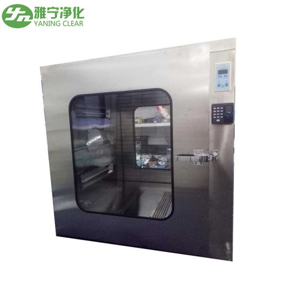 Static Cleanroom Pass Through Chambers Fingerprint Unlock With UV Sterilization