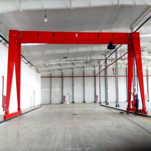 Buy cheap Span 12m MH Rail Mounted Gantry Crane , 10 Ton Single Beam Crane from wholesalers