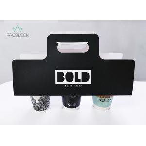 Buy cheap Custom Three Paper Cup Holder With Handle Convenient Leak Proof from wholesalers
