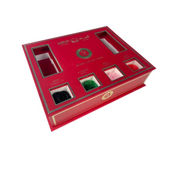 Quality Handmade Make Up Perfume Packaging Boxes Custom Clear Window With Foam Insert for sale