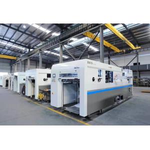 Buy cheap Max Paper Collecting Height 1350mm High Speed Flat Bed Printing and Die Cutting Machine from wholesalers