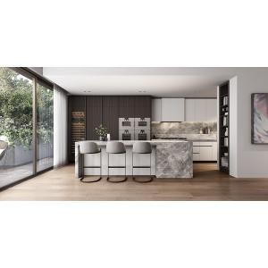 Custom Door Material Modern Kitchen Cabinet With Carcass Material For Villa