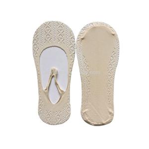 Buy cheap Liner Boat Womens Invisible Socks With Floral Lace OEM Service Custom Logo from wholesalers