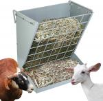 Buy cheap Hay Feeder Wall Mount Free Standing Heavy Duty Sheep Hay Feeder Livestock Feeder with Mineral Grain Tray from wholesalers