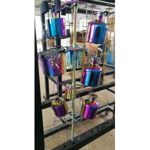 TiO rainbow color PVD coating equipment, TiN gold plating on Glassware, Multi