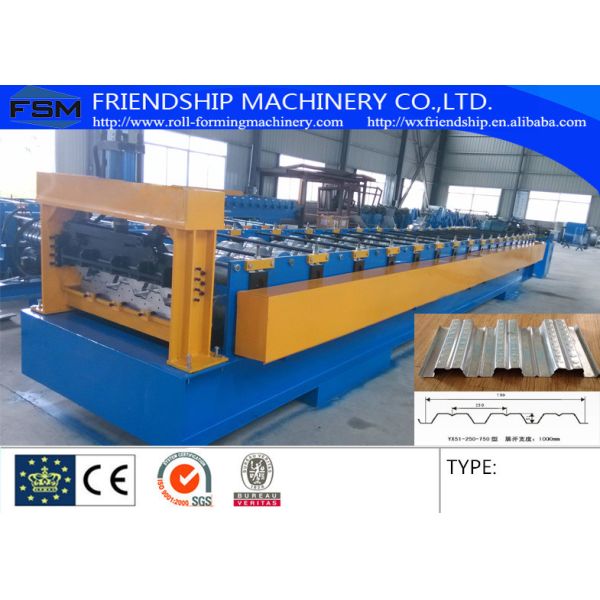 1.0-2.0MM Thickness Galvanized Steel Metal Floor Deck Panel Roll Forming Machine