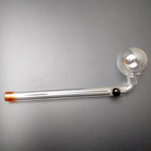Curved Glass Oil Burner Bong Pipe With Different Colored Customized Logo