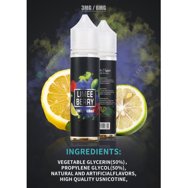 Quality OEM 60ml Vape Juice Nicotine Salt For E Cigarette Vape Pen for sale