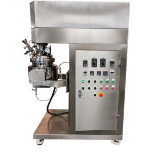 Buy cheap Cosmetics Vacuum Homogenizing Emulsifier SUS304 Manual Pouring Emulsifying Mixer from wholesalers