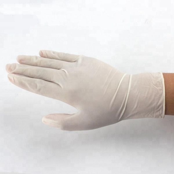 Quality White Powder Free XL Medical Exam Latex Gloves for sale