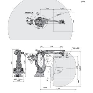 Kawasaki Manual Service CP700L Column Palletizing Industrial Robotic Arm