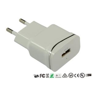 5V 2.1A Single Port USB Charger CE ROHS Approved For Mobile Phone Tablet