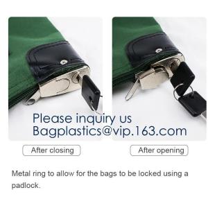 Buy cheap Custom Logo Security Money Pouch Utility Bank Deposit Bag with Zipper pouch case bag,Portable bank bag, bagease, bagplas from wholesalers