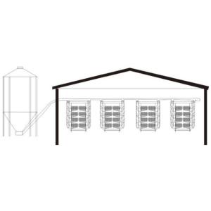 A Type Layer Rearing Broiler Chicken Cage System Fully Automated