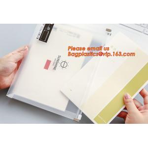custom clear transpaent PE zipper file folder bag , PE Zip files wallet