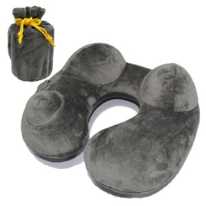 Buy cheap Home Camping Inflatable Travel Pillow , Soft Velvet Airplane Neck Pillow from wholesalers