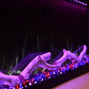 Buy cheap 73" 1840mm Wall-set and Recessed Electric Fireplace 120V LED Adjustbale Multi Colors Flame from wholesalers