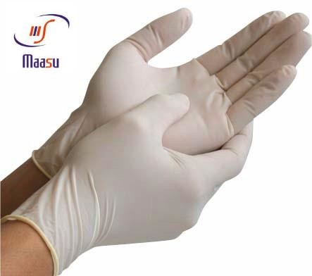 Quality Disposable Latex Surgical Gloves Sterile Powdered AQL 2.5 for sale