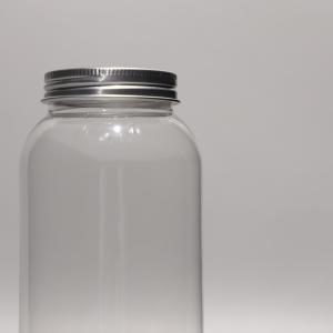 500ml Round Clear PET Plastic Bottle For Boba Tea Juice Water Bottle With Lid