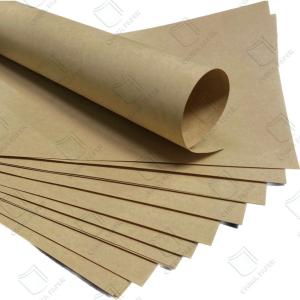 China Testliner Brown Kraft Paper with Recycled Pulp Substance 80gsm-440gsm on sale