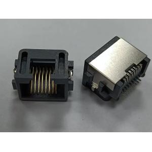 Buy cheap SMT Offset / Overhangs PCB RJ45 Jack , Modular RJ45 PCB Connector from wholesalers