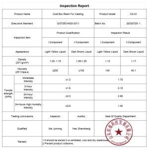 Buy cheap Viscosity ≤250 Synthetic Resin And Plastics Cold-box Resin for Brake Liner Bonding from wholesalers