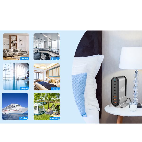 Original Factory 200W Quick Charge Gan Charger Univasal Chargers USB Travel Adapter Plug Type-C PD Wall Charger