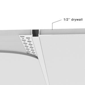 Anodized Slim Plasterboard LED Profile For Cupboard Office Gym