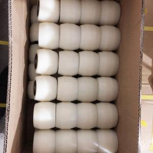 Buy cheap 80x60mm White Plastic Pallet Truck Back Wheels Solid Bearing Wheels For Hand Forklifts OEM from wholesalers