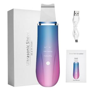 Portable Electric Ultrasonic Facial Scraper Cleansing Peeling Skin Lifting