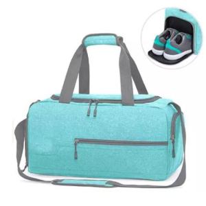 Buy cheap Water Resistant 400D Polyester Weekender Duffel Bag With Shoe Compartment from wholesalers