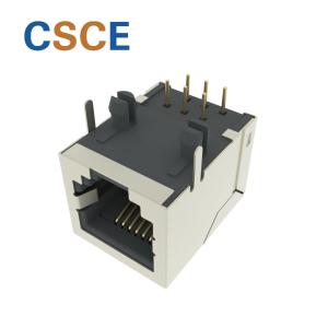 Buy cheap Single Port RJ11 Modular Jack 6P6C Right Angle 90 Degree 5621S Series With EMI from wholesalers
