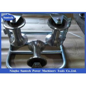 Buy cheap Triple Corner Ground 140mm Cable Pulling Rollers With Aluminum Alloy Wheels from wholesalers