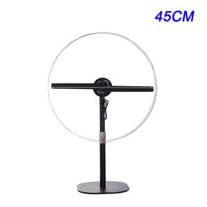 Dustproof 45cm Smart 3D Hologram Fan Wireless For Airports And Hotels