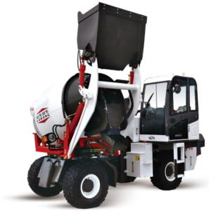 Self Loading Mobile Concrete Mixer Cement Mixer with Wheel 3m3