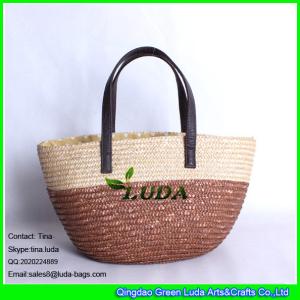 Buy cheap LUDA customized straw handbag brands ladies wheat straw basket bag from wholesalers