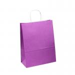 Buy cheap Uncoated Lining Purple Paper T Shirt Bags Sustainable For Gift Clothes Shopping from wholesalers