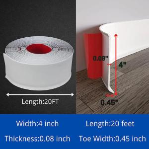 Buy cheap Customized Color Dry Back Vinyl Wall Base Trim with Rubber Material and Stick Adhesive from wholesalers