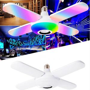 Four Leaf Fan Blade 20w Bluetooth Music Lamp , Indoor Led Light Bulbs Cri80