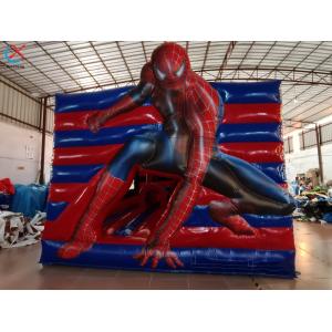 Factory Inflatable Spiderman Bounce House With Slide Combo Inflatable Castle
