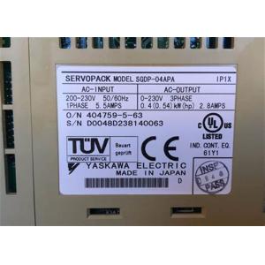 Yaskawa SGDP-04APA Digital AC Servo Control Supports Incremental and Absolute