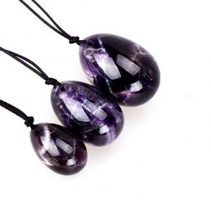 Buy cheap 4.5X3cm Undrilled Crystal Amethyst Yoni Egg Feng Shui Style product