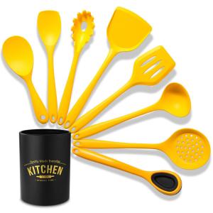 Buy cheap Nonstick 8 Pcs Silicone Cooking Spoons Utensils Set For Kitchen from wholesalers