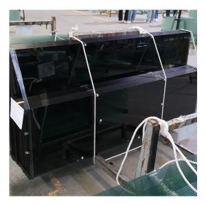 Black Float Glass Panel with 3300*2140mm Size and 6mm Thickness for High