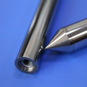 China Precision Machined Tungsten Carbide Piston Rod with HRA92.5 Hardness and ≤0.001mm Straightness Internal Thread on sale