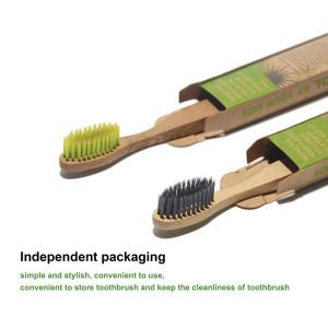 Buy cheap 20g Natural Sustainable Bamboo Charcoal Toothbrush With Biodegradable Bristles from wholesalers