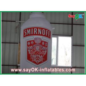 Advertising 3 - 6m Inflatable Wine Bottle With Logo Printing