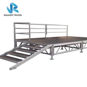 Buy cheap Portable Folding Stage Equipment Aluminum Mobile Stage Platform With Stair Step from wholesalers